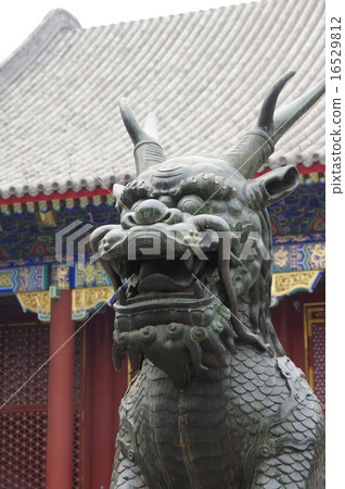 頤和園麒麟雕像（中國北京） 16529812