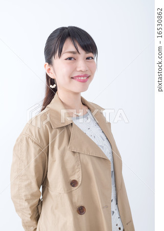 Young lady 20s white backcut model 16530862