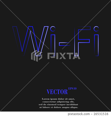 Free wifi icon symbol Flat modern web design with 16531516