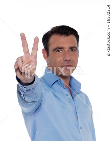 Man Portrait victory Man Portrait victory 16532214