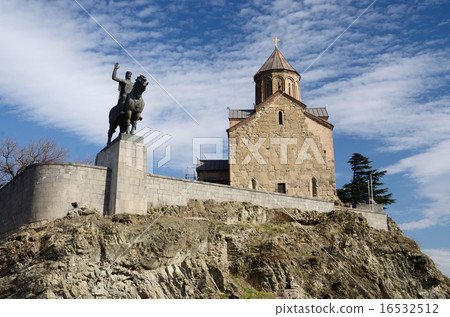 Metekhi church and King Vakhtang Gorgasali,Tbilisi 16532512
