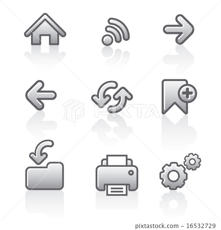 Web navigation icon set Web navigation icon set 16532729