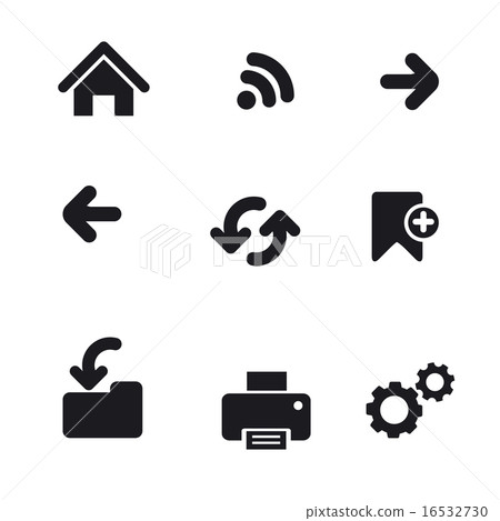 Web navigation icon set Web navigation icon set 16532730