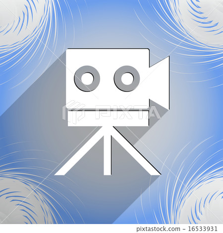 Video camera icon symbol Flat modern web design wi Video camera icon symbol Flat modern web design wi 16533931