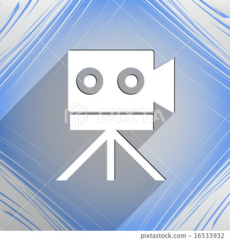 Video camera icon symbol Flat modern web design wi Video camera icon symbol Flat modern web design wi 16533932