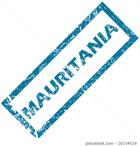 Mauritania rubber stamp  16534529