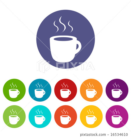 Coffee flat icon 16534610