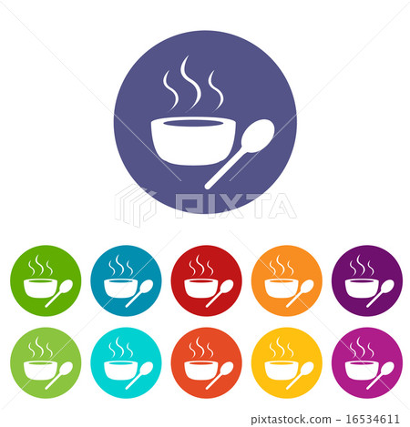 Lunch time flat icon 16534611