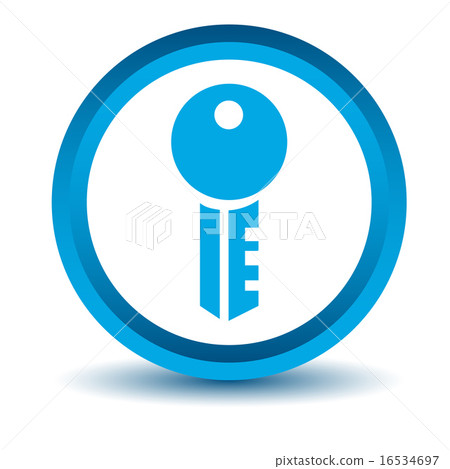Blue key icon Blue key icon 16534697
