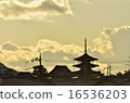 Horyuji Temple in winter 16536203