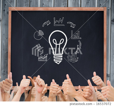 Composite image of hands giving thumbs up Composite image of hands giving thumbs up 16537072