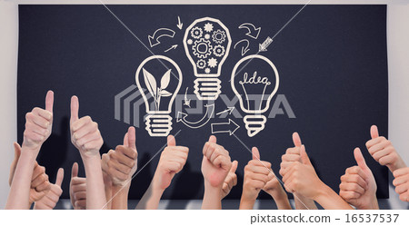 Composite image of group of hands giving thumbs up Composite image of group of hands giving thumbs up 16537537