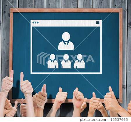 Composite image of group of hands giving thumbs up Composite image of group of hands giving thumbs up 16537633