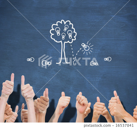 Composite image of group of hands giving thumbs up Composite image of group of hands giving thumbs up 16537841