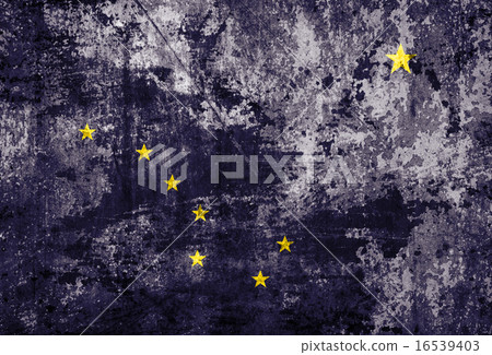 Alaska flag on paper Alaska flag on paper 16539403