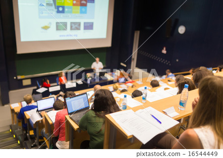 Audience in the lecture hall. Audience in the lecture hall. 16544449