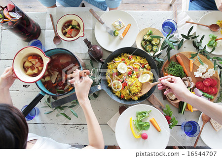 Organic Food Lunch Home Party 16544707