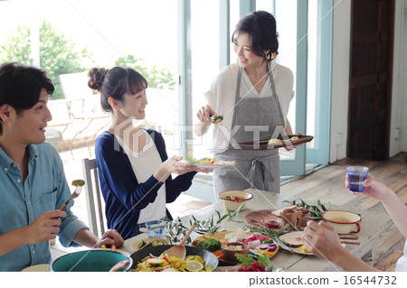 有機食品午餐家庭聚會 有機食品午餐家庭聚會 16544732
