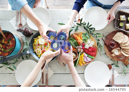 有機食品午餐家庭聚會 16544795