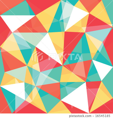 mixed color low polygon overlay pattern - Stock Illustration [16545185 ...