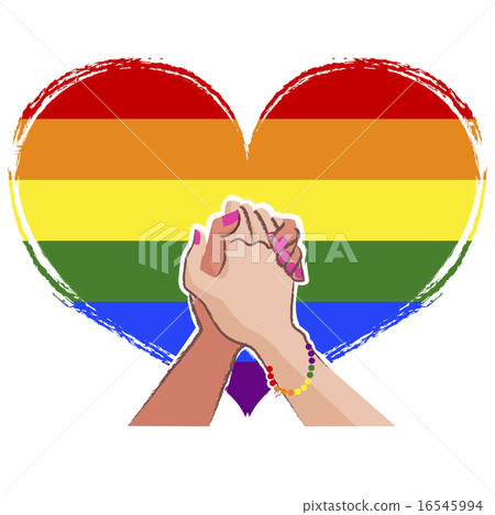 Lesbian hand in hand  - LGBT concept 16545994