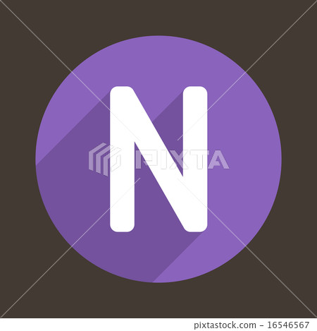 Letter N Logo Flat Icon Style. Vector Letter N Logo Flat Icon Style. Vector 16546567
