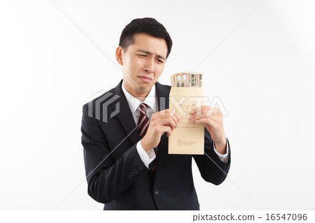 Businessman who gets paid and disappointed Businessman who gets paid and disappointed 16547096