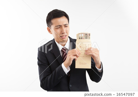 Businessman who gets paid and disappointed Businessman who gets paid and disappointed 16547097