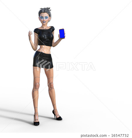 美容機器人燙髮3DCG圖材料 16547732