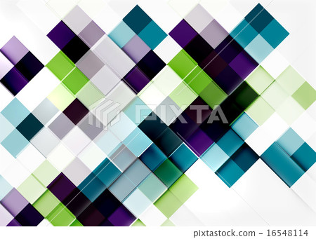 Square shape mosaic pattern design. Universal modern composition Square shape mosaic pattern design. Universal modern composition 16548114