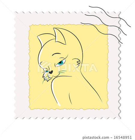 silhouette of a cute cat silhouette of a cute cat 16548951