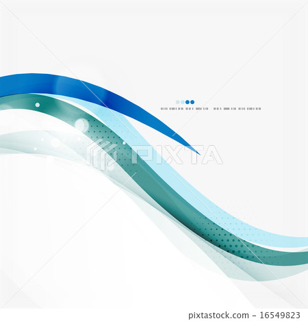 Blue business corporate wave line background Blue business corporate wave line background 16549823