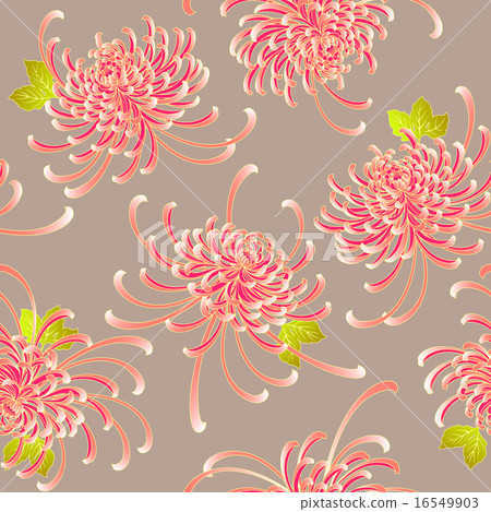 日本模式菊花圖案 日本模式菊花圖案 16549903