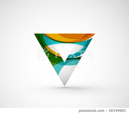 Abstract geometric company logo triangle, arrow Abstract geometric company logo triangle, arrow 16549905