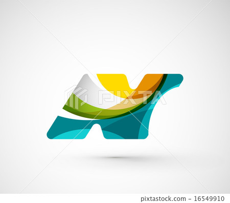 Abstract geometric company logo N letter Abstract geometric company logo N letter 16549910