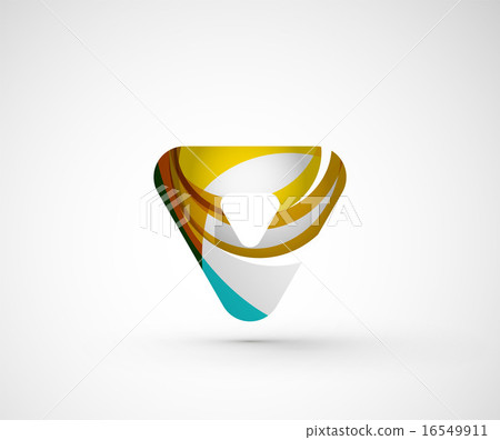 Abstract geometric company logo triangle, arrow Abstract geometric company logo triangle, arrow 16549911
