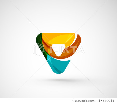 Abstract geometric company logo triangle, arrow Abstract geometric company logo triangle, arrow 16549913