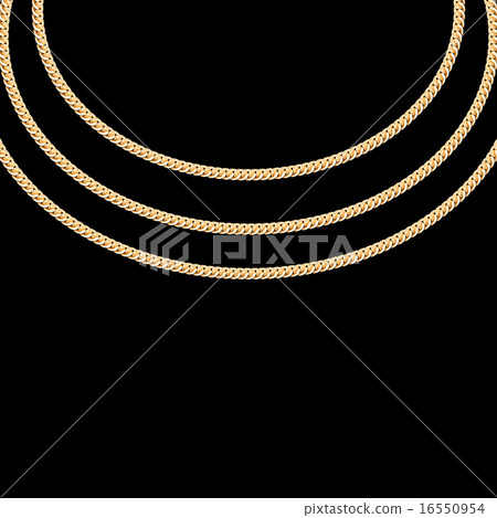 Gold Chain Jewelry. Vector Illustration Gold Chain Jewelry. Vector Illustration 16550954