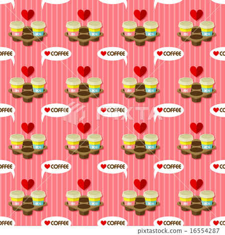 take away hot coffee cups seamless pattern take away hot coffee cups seamless pattern 16554287