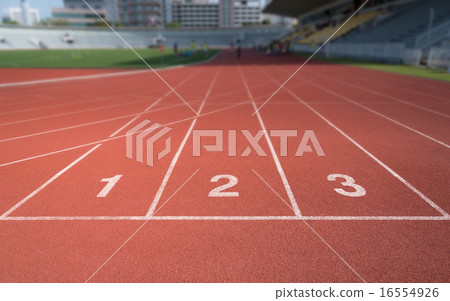 图库照片 running track number