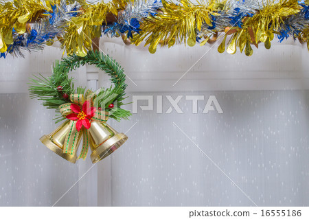 christmas background, bell decorate christmas background, bell decorate 16555186