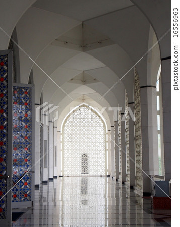 Blue Mosque's Corridor Malaysia Shah Alam 16556963