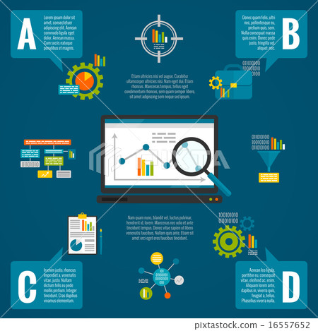 Data analytics infographic set 16557652