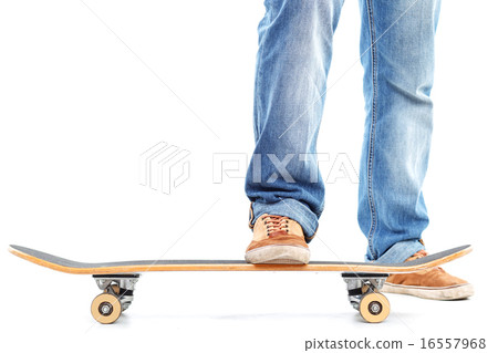 Close up of man using skate board Close up of man using skate board 16557968