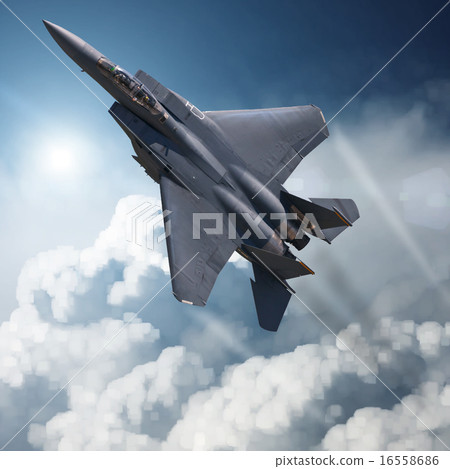 F-15 Eagle in high Attitude F-15 Eagle in high Attitude 16558686