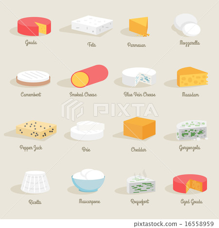 Cheese Icon Flat 16558959