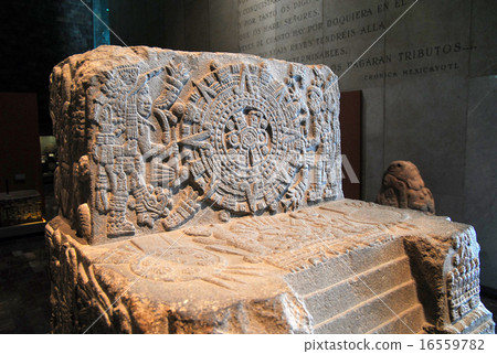 墨西哥墨西哥城墨西哥國家人類學博物館阿茲特克日曆 16559782