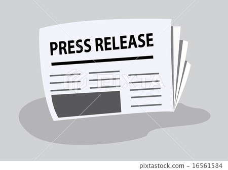 press release written on newspaper 16561584
