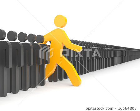 Different people. Run to new opportunities 16564805