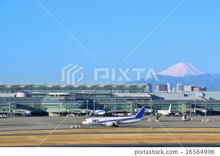 羽田機場的富士山 16564996